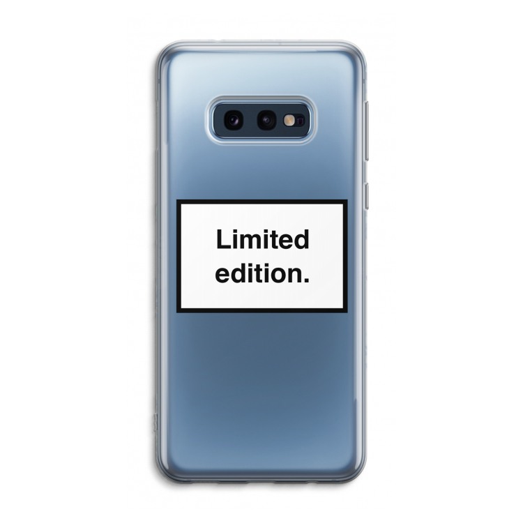 Limited edition: Samsung Galaxy S10e Transparant Hoesje