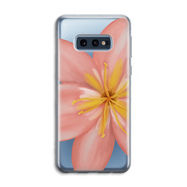 Pink Ellila Flower: Samsung Galaxy S10e Transparant Hoesje