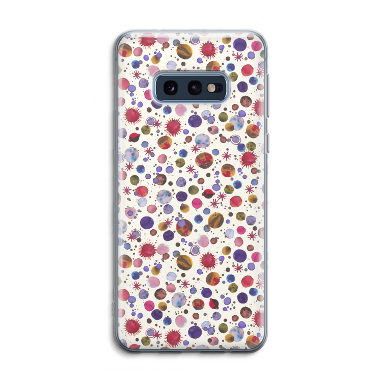 Planets Space: Samsung Galaxy S10e Transparant Hoesje