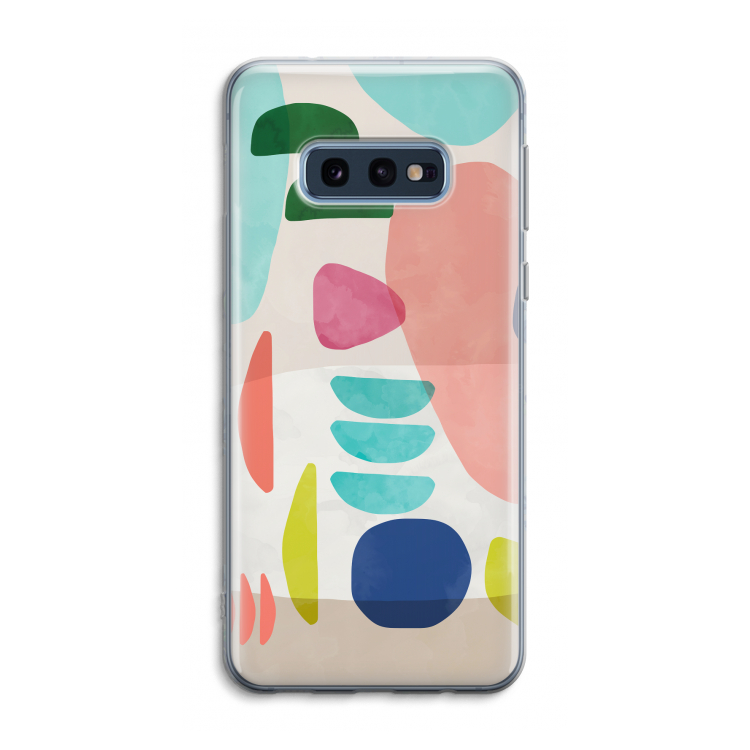 Bold Rounded Shapes: Samsung Galaxy S10e Transparant Hoesje