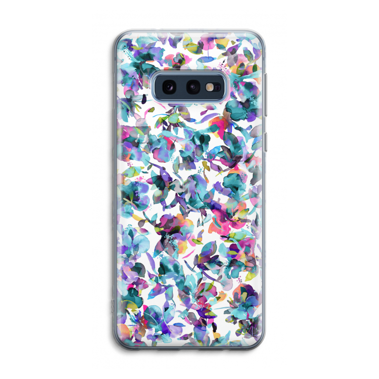 Hibiscus Flowers: Samsung Galaxy S10e Transparant Hoesje