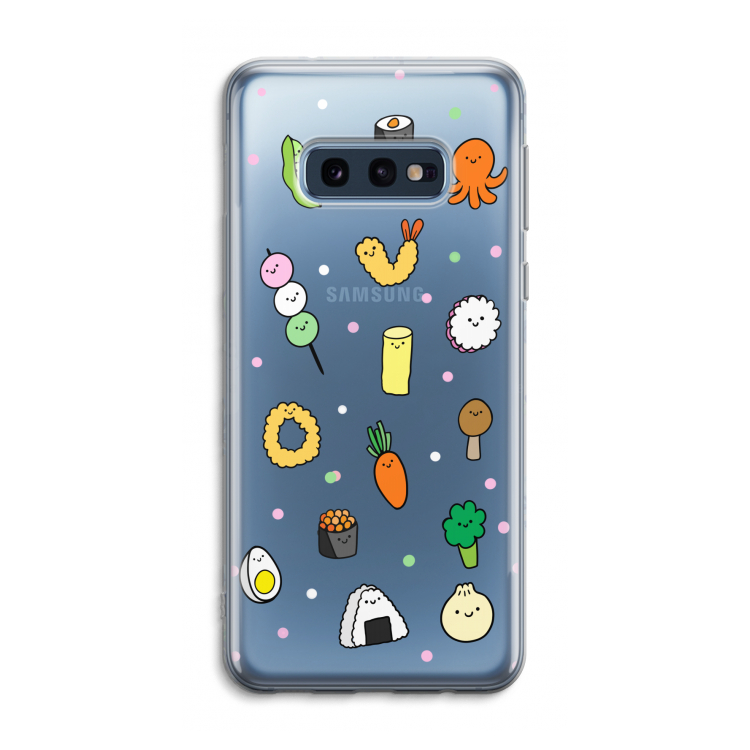 Happy bento friends: Samsung Galaxy S10e Transparant Hoesje
