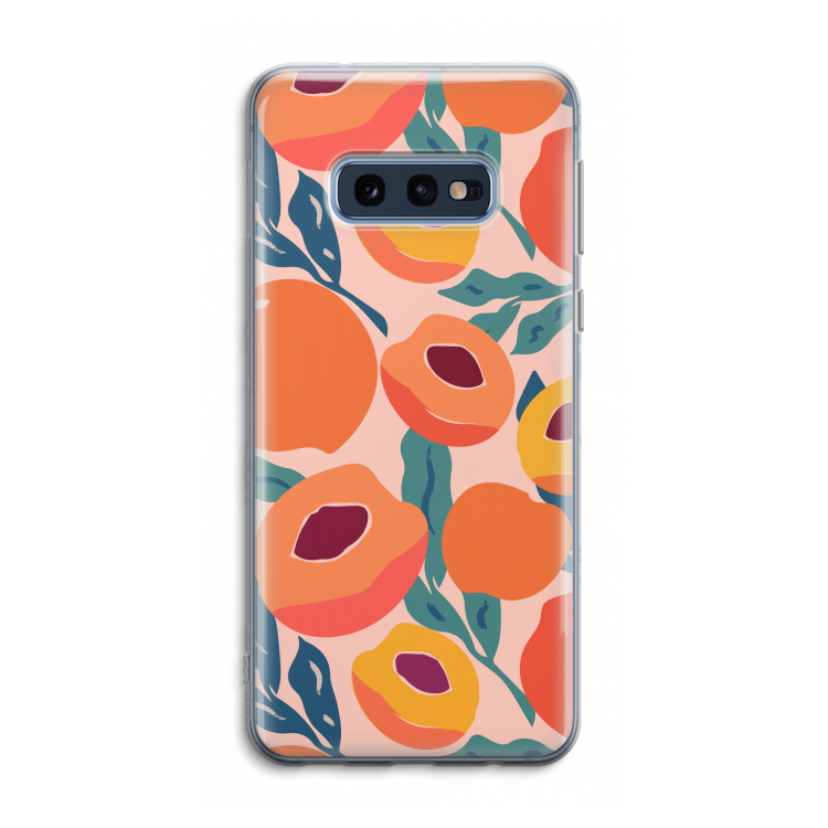 Perzik: Samsung Galaxy S10e Transparant Hoesje