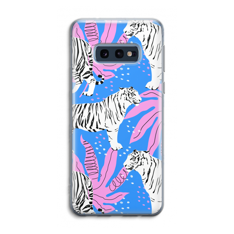 Tijger: Samsung Galaxy S10e Transparant Hoesje