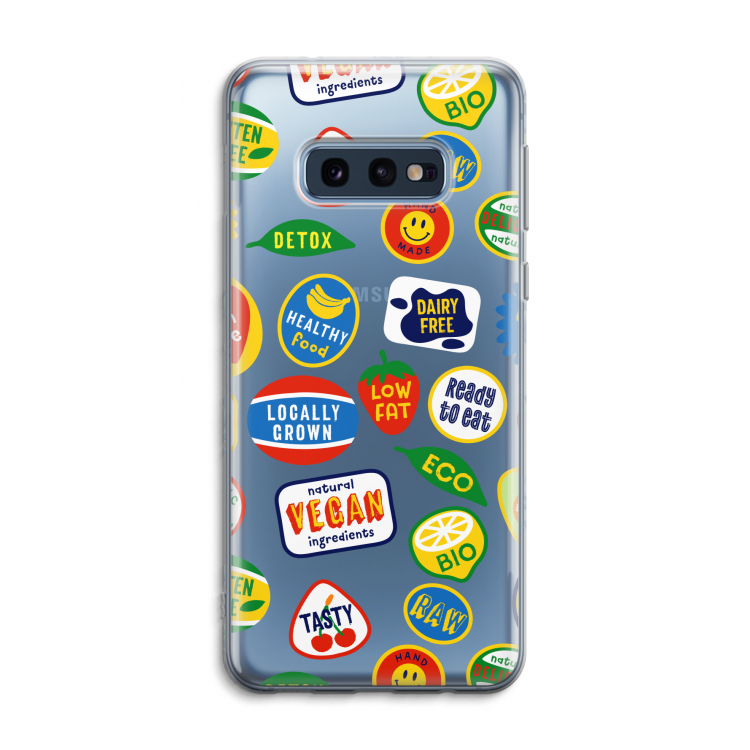 Fruitsticker: Samsung Galaxy S10e Transparant Hoesje