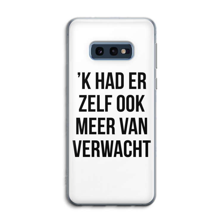 Meer verwacht: Samsung Galaxy S10e Transparant Hoesje