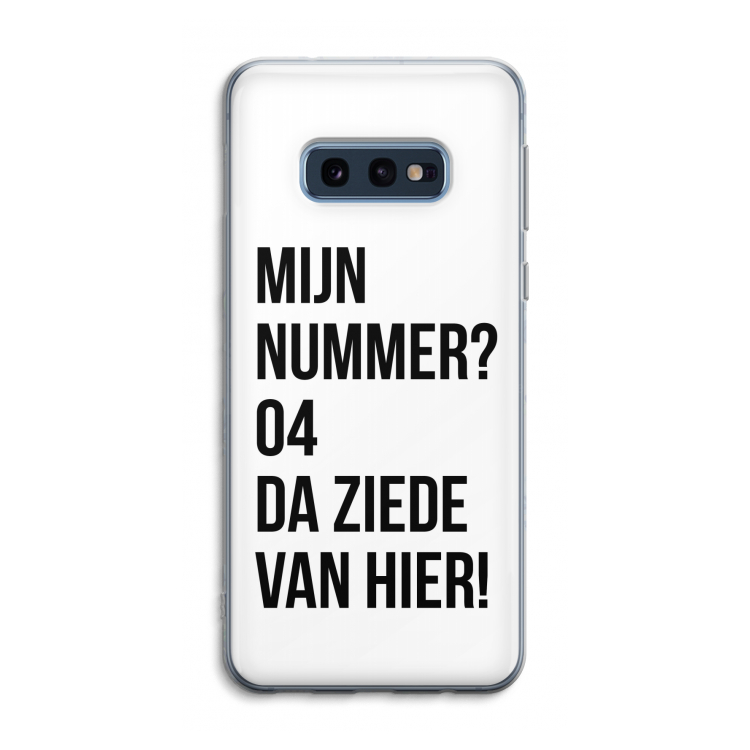 Da ziede van hier: Samsung Galaxy S10e Transparant Hoesje