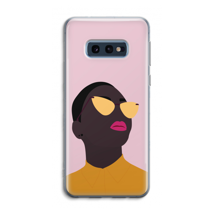 Yellow glasses: Samsung Galaxy S10e Transparant Hoesje