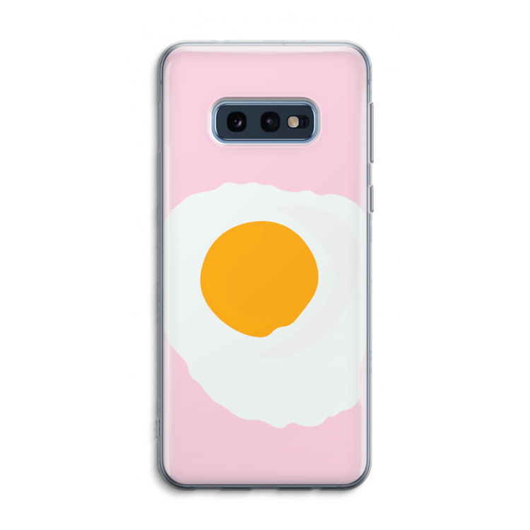 Sunny side up: Samsung Galaxy S10e Transparant Hoesje