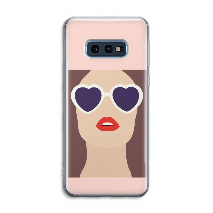 Red lips: Samsung Galaxy S10e Transparant Hoesje