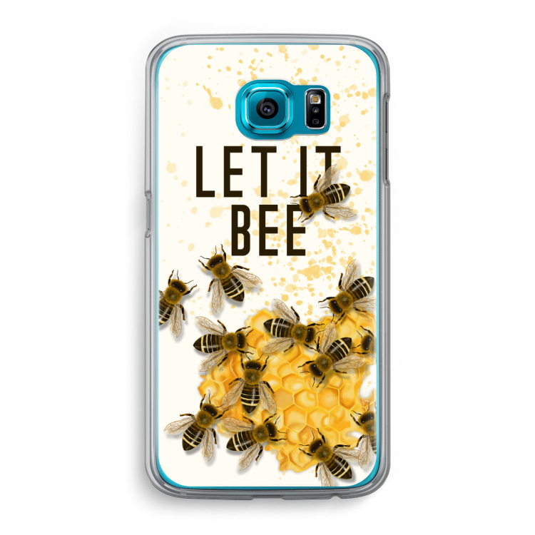 Let it bee: Samsung Galaxy S6 Transparant Hoesje