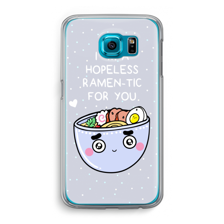 I'm A Hopeless Ramen-Tic For You: Samsung Galaxy S6 Transparant Hoesje