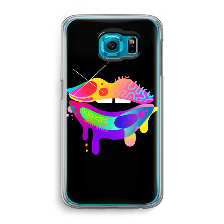 Lip Palette: Samsung Galaxy S6 Transparant Hoesje