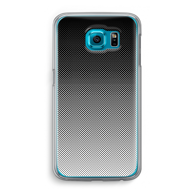 Musketon Halftone: Samsung Galaxy S6 Transparant Hoesje