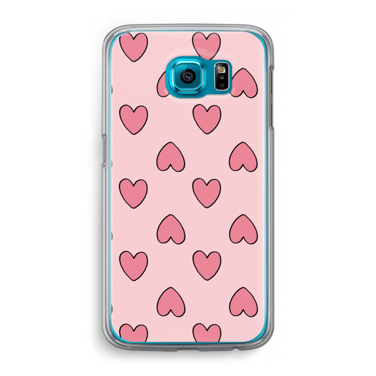 Ondersteboven verliefd: Samsung Galaxy S6 Transparant Hoesje