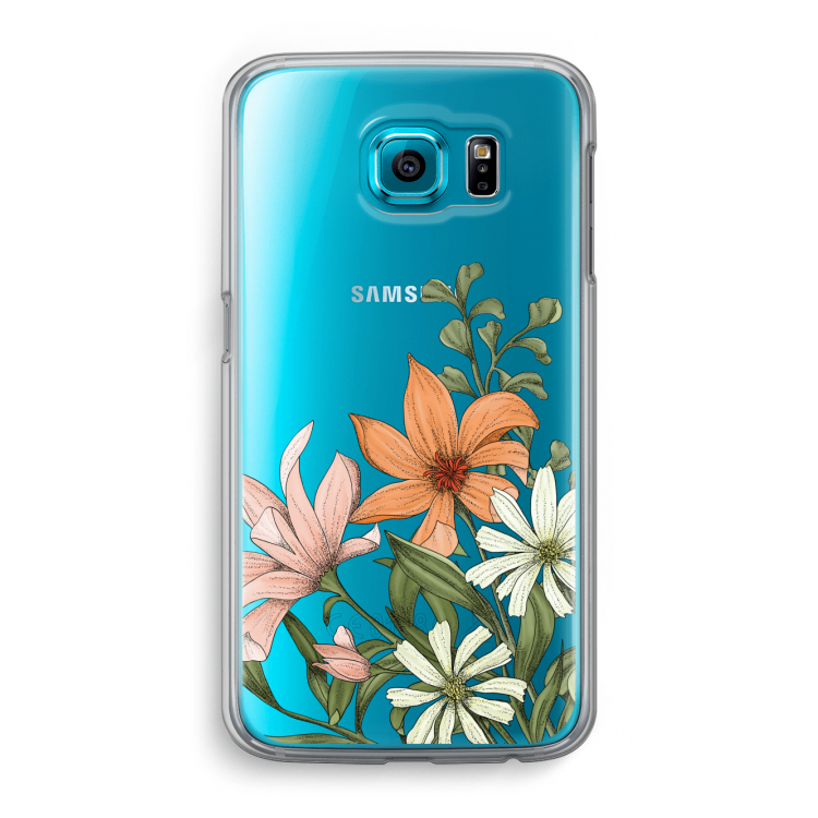 Floral bouquet: Samsung Galaxy S6 Transparant Hoesje
