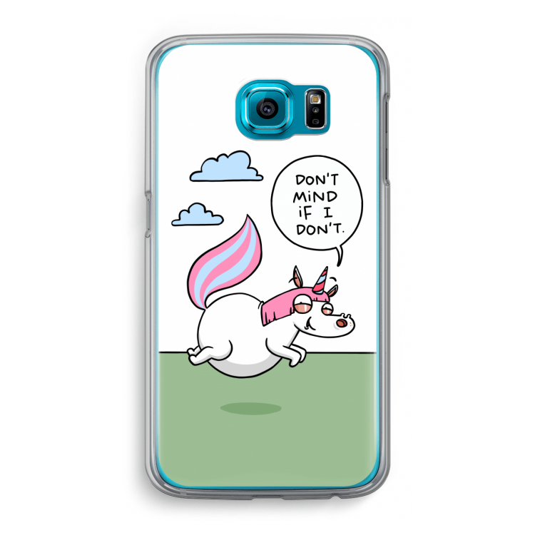 Unicorn: Samsung Galaxy S6 Transparant Hoesje