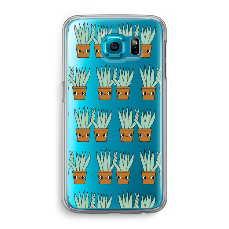 Sansevieria: Samsung Galaxy S6 Transparant Hoesje