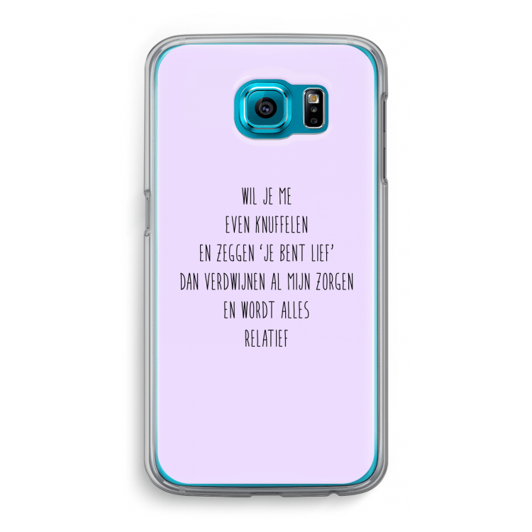 Relatief: Samsung Galaxy S6 Transparant Hoesje