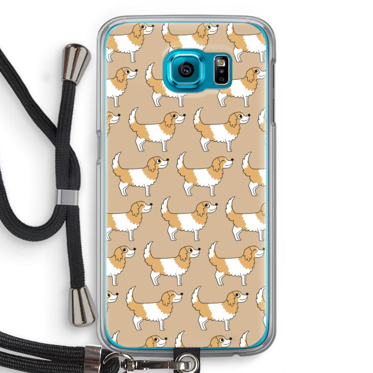 Doggy: Samsung Galaxy S6 Transparant Hoesje met koord