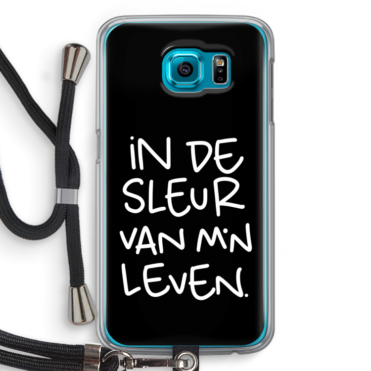 De Sleur: Samsung Galaxy S6 Transparant Hoesje met koord