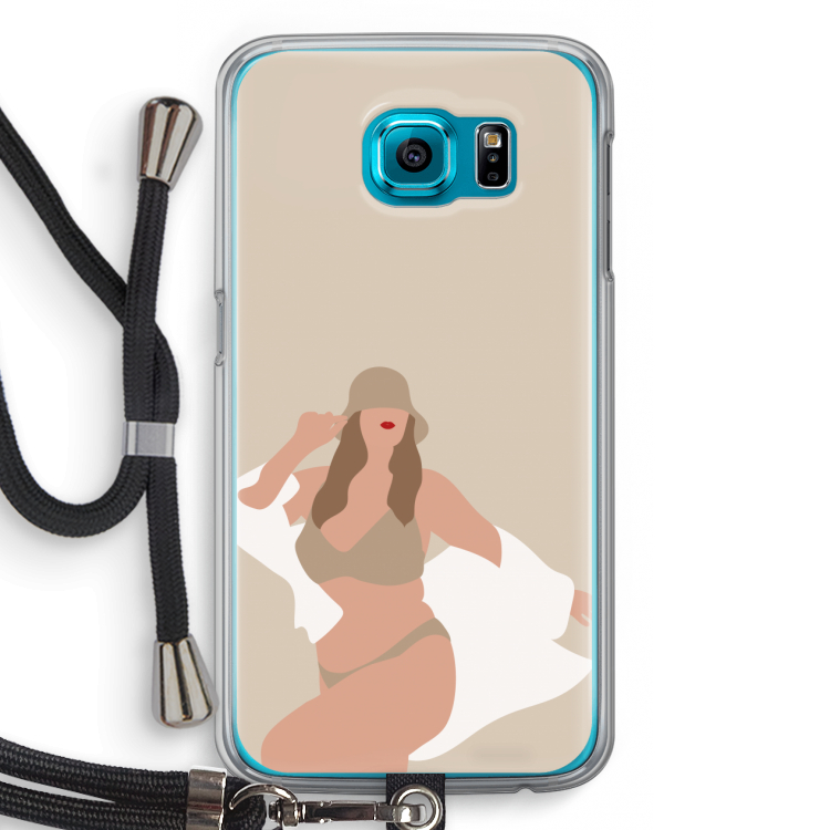 One of a kind: Samsung Galaxy S6 Transparant Hoesje met koord