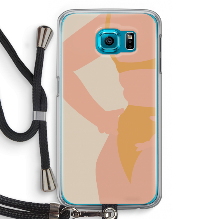 Bikini body: Samsung Galaxy S6 Transparant Hoesje met koord