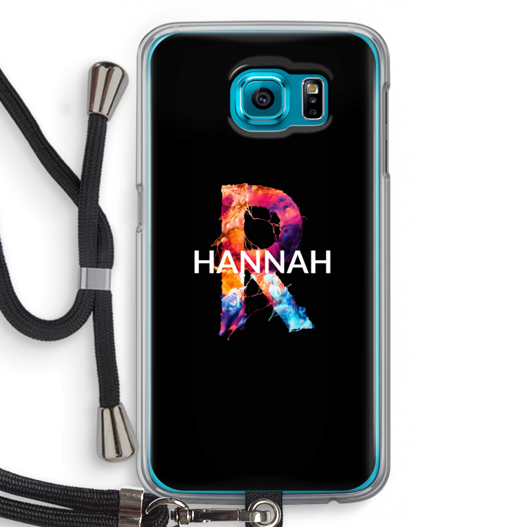 Abstract Spectrum: Samsung Galaxy S6 Transparant Hoesje met koord