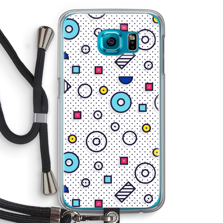 8-bit N°9: Samsung Galaxy S6 Transparant Hoesje met koord