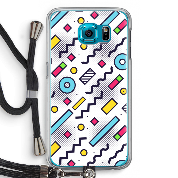 8-bit N°8: Samsung Galaxy S6 Transparant Hoesje met koord