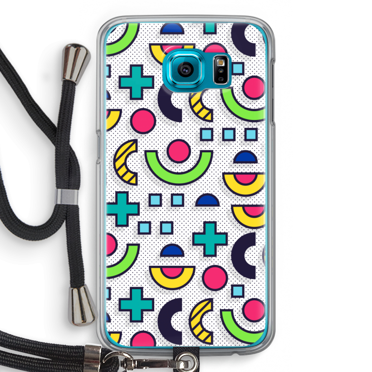8-bit N°6: Samsung Galaxy S6 Transparant Hoesje met koord