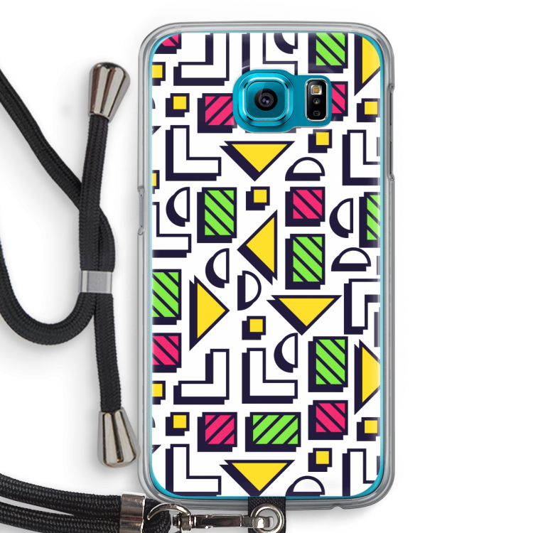 8-bit N°4: Samsung Galaxy S6 Transparant Hoesje met koord