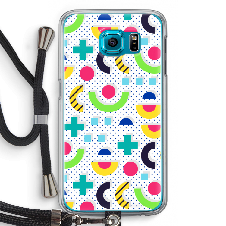 8-bit N°1: Samsung Galaxy S6 Transparant Hoesje met koord