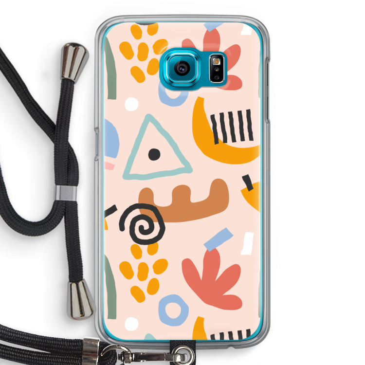 Abstract: Samsung Galaxy S6 Transparant Hoesje met koord