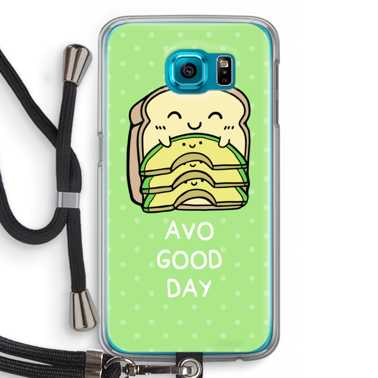 Avo Good Day: Samsung Galaxy S6 Transparant Hoesje met koord