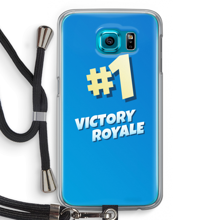 Victory Royale: Samsung Galaxy S6 Transparant Hoesje met koord