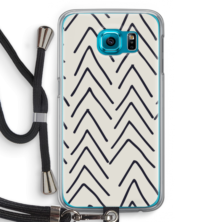 Marrakech Arrows: Samsung Galaxy S6 Transparant Hoesje met koord