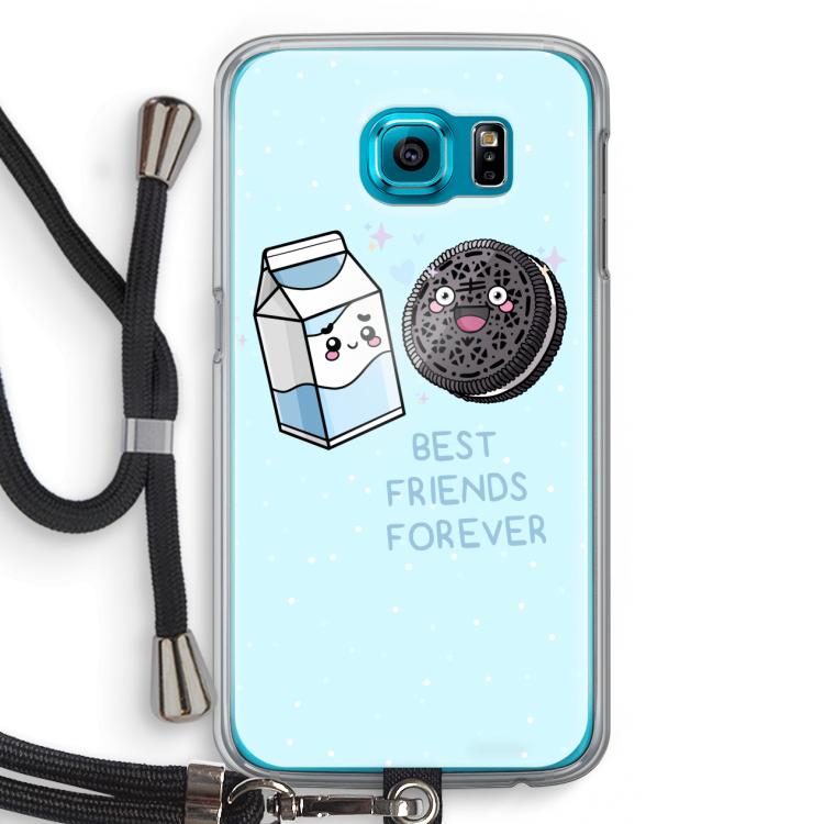Best Friend Forever: Samsung Galaxy S6 Transparant Hoesje met koord