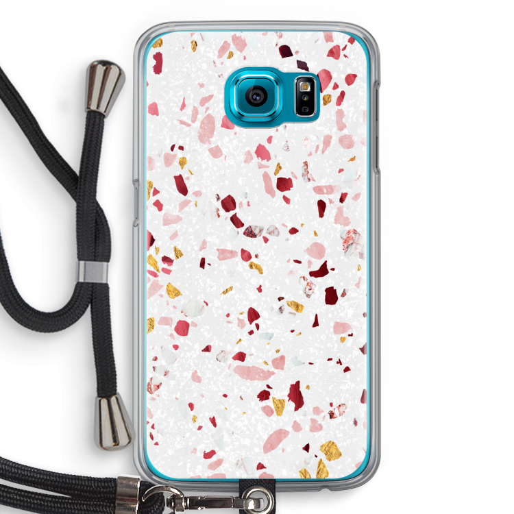 Terrazzo N°9: Samsung Galaxy S6 Transparant Hoesje met koord