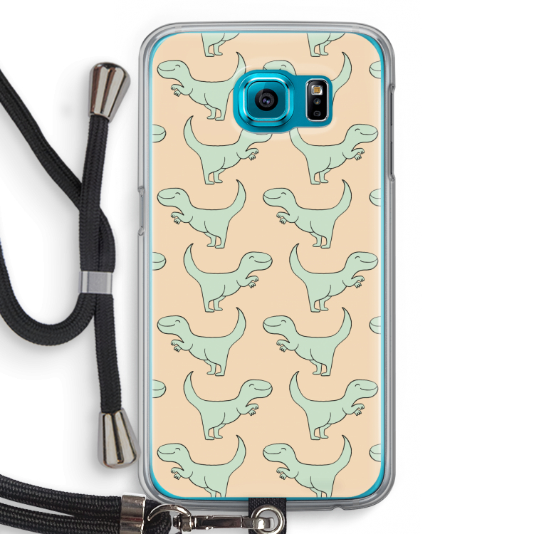 Dinos: Samsung Galaxy S6 Transparant Hoesje met koord