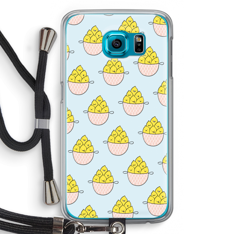 Citroenen: Samsung Galaxy S6 Transparant Hoesje met koord
