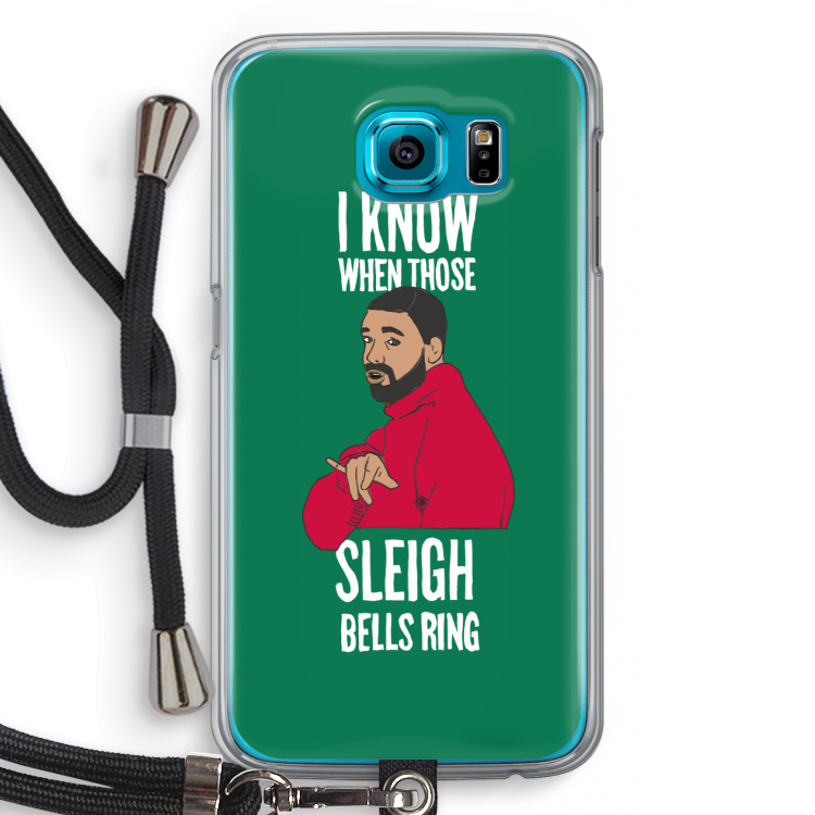 Sleigh Bells Ring: Samsung Galaxy S6 Transparant Hoesje met koord