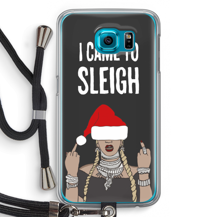 Came To Sleigh: Samsung Galaxy S6 Transparant Hoesje met koord