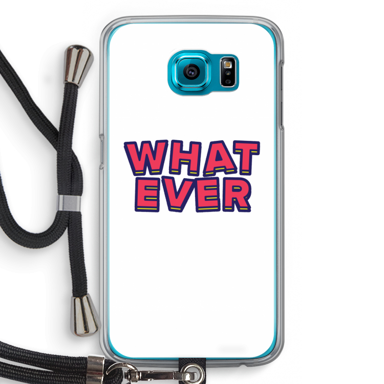Whatever: Samsung Galaxy S6 Transparant Hoesje met koord