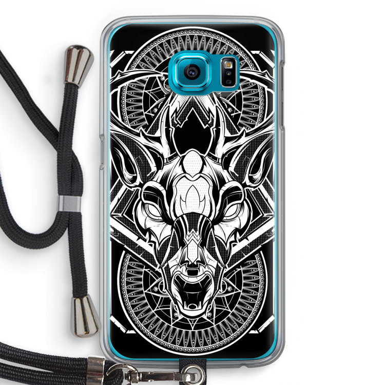 Oh Deer: Samsung Galaxy S6 Transparant Hoesje met koord
