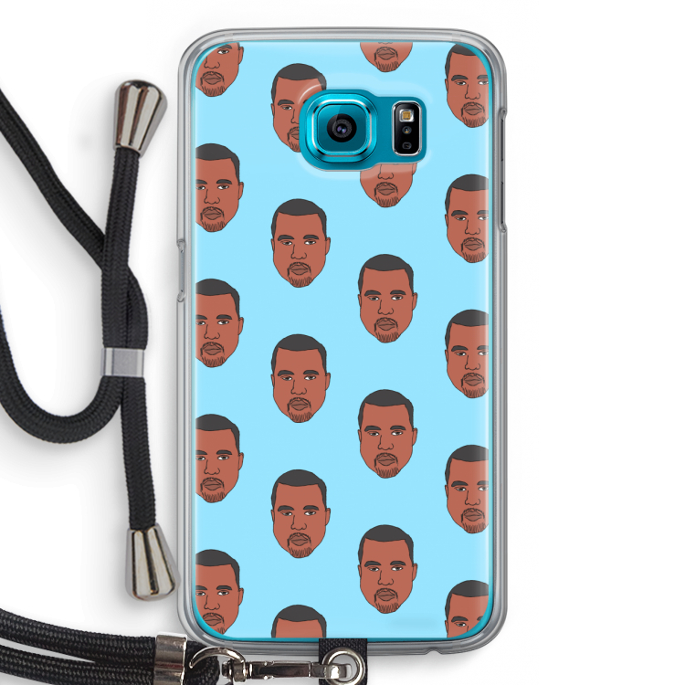 Kanye Call Me?: Samsung Galaxy S6 Transparant Hoesje met koord