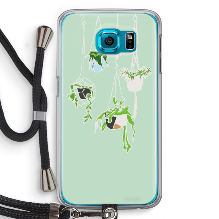 Hang In There: Samsung Galaxy S6 Transparant Hoesje met koord