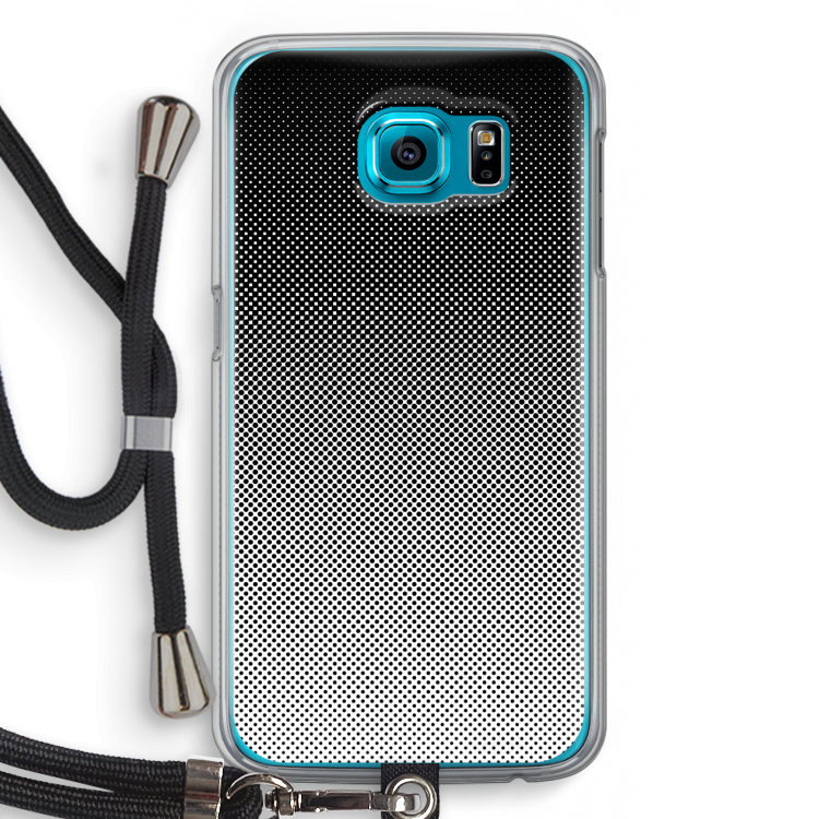 Musketon Halftone: Samsung Galaxy S6 Transparant Hoesje met koord