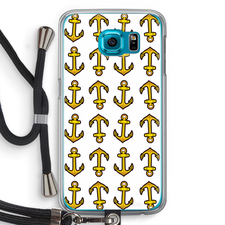 Musketon Anchor: Samsung Galaxy S6 Transparant Hoesje met koord