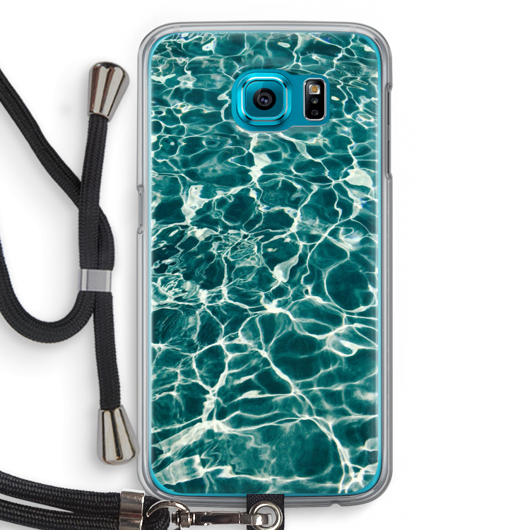 Weerkaatsing water: Samsung Galaxy S6 Transparant Hoesje met koord